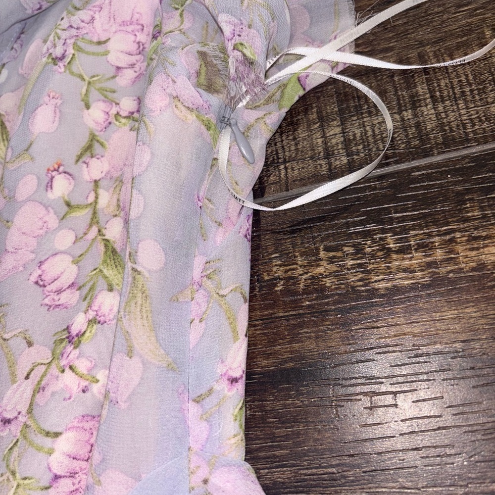 Elliatt Mediterranean Lavender Floral Mini Dress - Picture 7 of 10